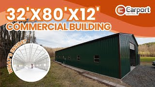 Time-lapse Commercial Structure Build – 32x80 Metal Building Installation in Dobson, NC