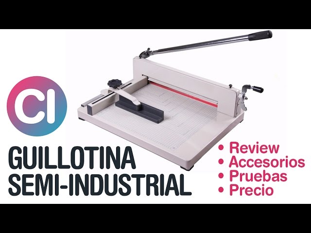 Guillotina Semi Industrial para Cortar Resmas de Papel - Review y Prueba de  Corte 