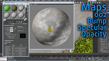 MS3D | 3dsmax | Maps | 002 | Bump-Specular-Opacity