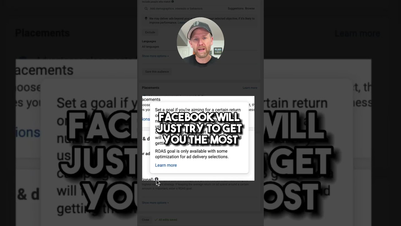 Set a Minimum ROAS for Facebook Ads