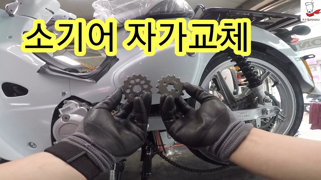 이대로만 하면 여러분도 슈퍼커브 소기어 교체완료