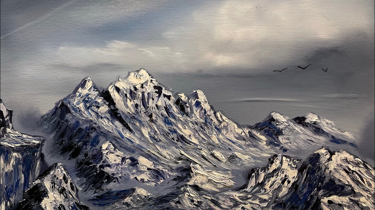 LIVE Limited Palette Oil Painting Bob Ross Style Tutorial by Paint