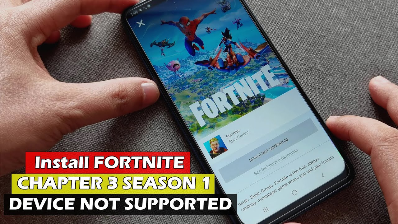 Fortnite mobile problem: the epic games app say device not supported : r/ FortNiteMobile