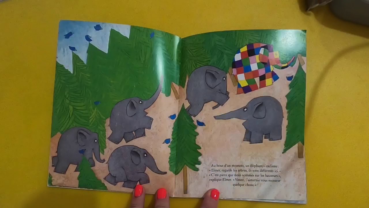 Moment de la Lecture Elmer sous la neige YouTube