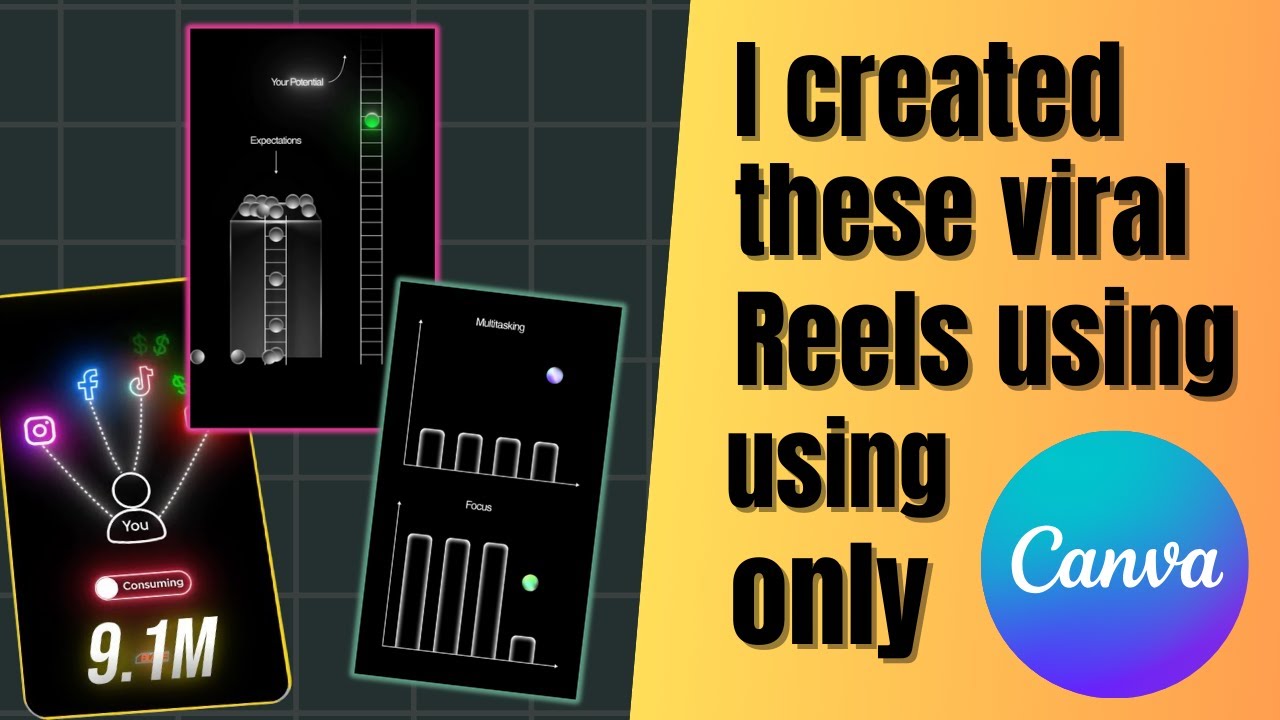 How to CREATE VIRAL Motion Graphics In Canva Without ANY Animation ...
