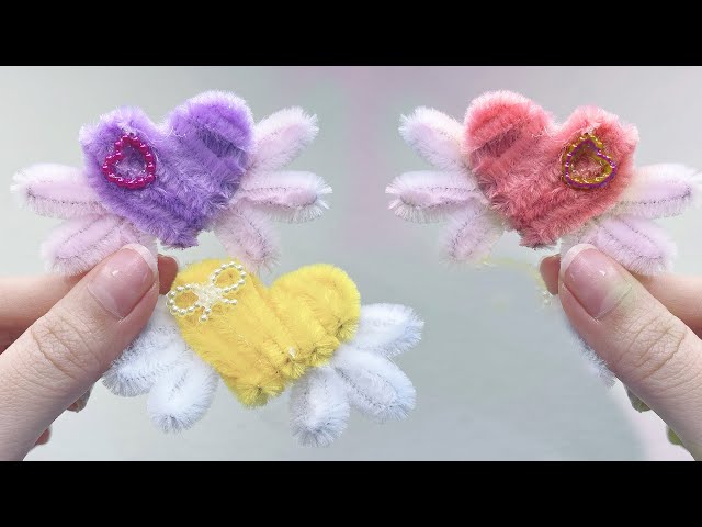 モールアート】モール2本シンプルなハートを作ることができます - YouTube
