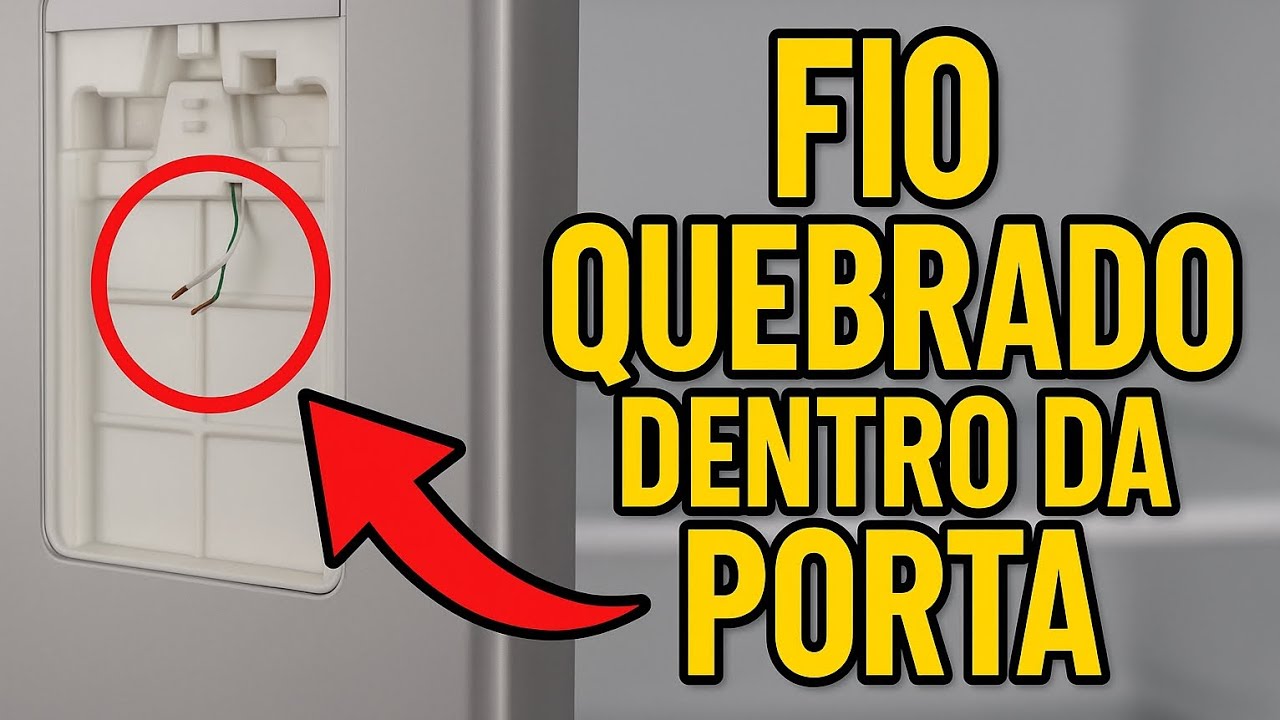 Refrigerador DM83X  Electrolux com fio quebrado dentro da porta veja a solução 1199264-3120