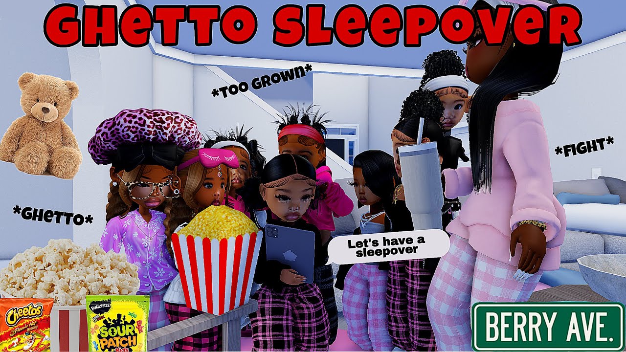 MARI HAD A SLEEPOVER! *FIGHT & THEY SNUCK OUT?!* |Berry Ave Family Roleplay #roblox #roleplay