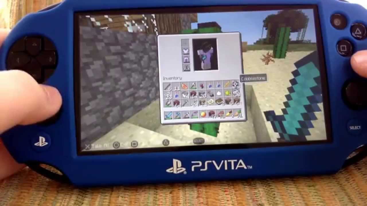 My Ps Vita Minecraft world - YouTube