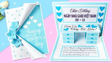 Làm THIỆP 20/11 3D Độc Đáo | Thiệp 20/11 Handmade Đơn Giản | Sam Art & Craft