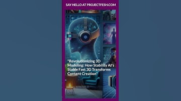 "Revolutionizing 3D Modeling: How Stability AI