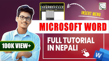 🚀 Microsoft Word Full Tutorial in Nepali | Insert Menu Explained | MS Word Course 2025 🔥📖#19