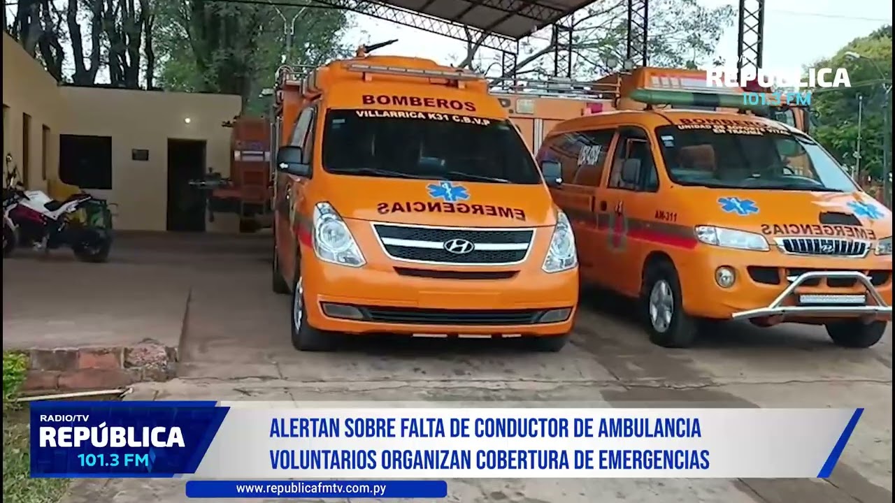 BOMBEROS REPORTAN 10 SERVICIOS Y ALERTAN SOBRE FALTA DE CONDUCTOR DE AMBULANCIA