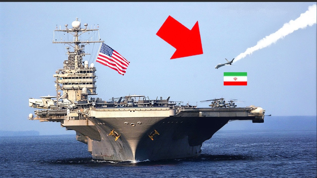 Iranian Drone Flies TOO CLOSE to US Navy – BIG MISTAKE