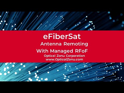 eFiberSat Antenna Remoting with Managed RFoF
