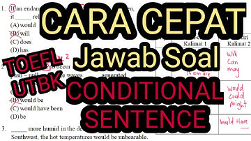 Tricks for answering IF CLAUSE/conditional sentence questions | English grammar material