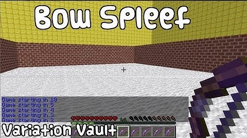 Minecraft Bukkit Plugin - Bow Spleef - Spleef but so much better!