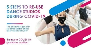 RC Designs Articles: 5 steps to re-use dance studios during Covid-19, January 27th 2021