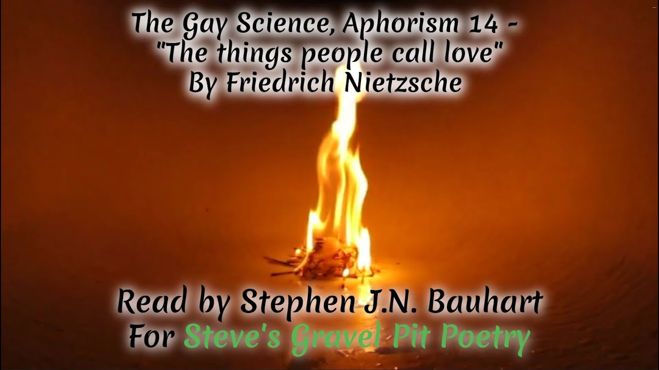 Philosophy - Aphorism 14 of "The Gay Science" by Friedrich Nietzsche, read by Stephen J.N. Bauhart