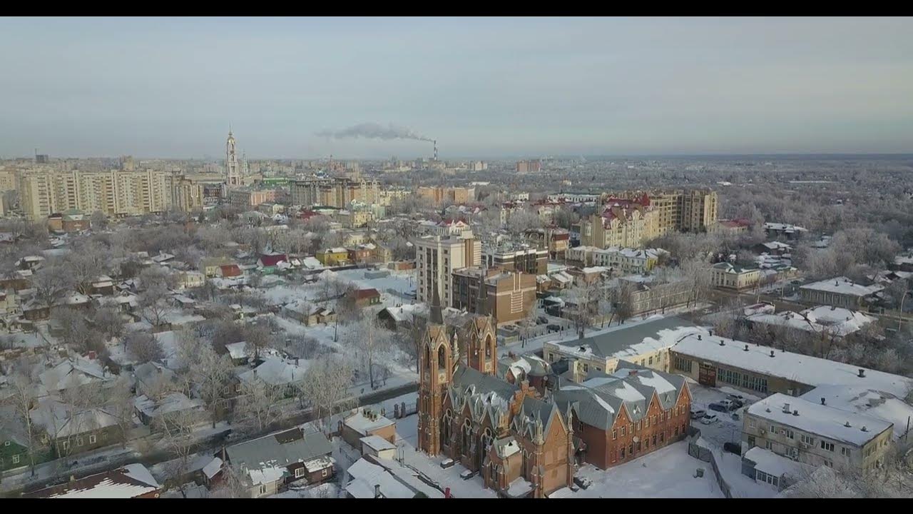 Архитектура центра - Зимний Тамбов DJI 0017 - YouTube