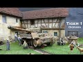 Diorama Tiger 1 Panzerkampfwagen VI scale 1:35