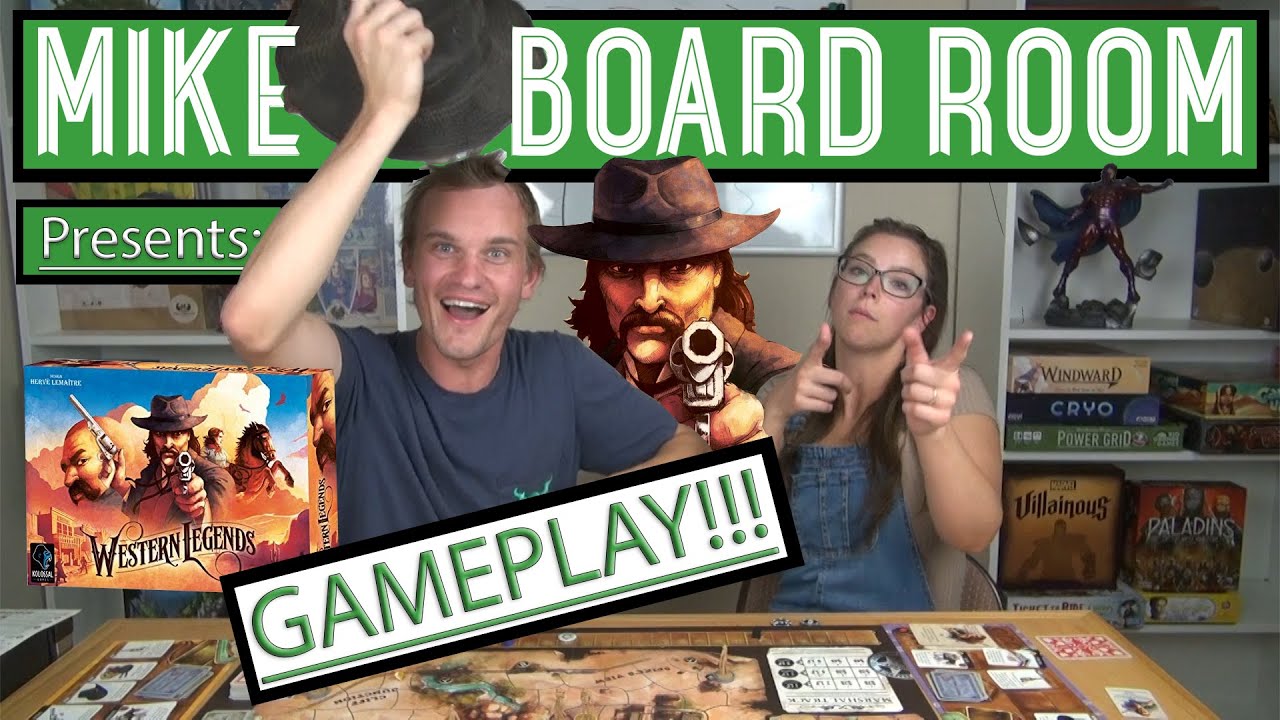 Western Legends Playthrough - Board Game by Kolossal Games - Two player Gameplay