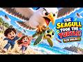 A SEAGULL TOOK THE BABY TURTLE! Then this heppened | Slow English Story for Kids
