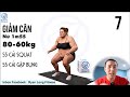 55 cái Squat + 55 Gập Bụng Cho Nữ 35 tuổi - 1m55 - 80 60kg Thừa Cân BÉO PHÌ Giảm Mỡ Tại Nhà #fat