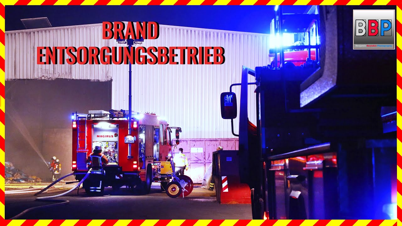🔥🚒 Brand bei Entsorgungsbetrieb in Backnang, 21.09.2024.