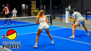 Punishing Bangers in 5.0 vs 4.5 Mixed Doubles Pickleball in Orlando, FL