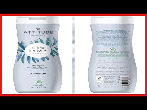 ATTITUDE Hair Shampoo EWG Verified Plant- and Mineral-Based Ingredients Vegan and Cruelty-free