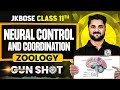 JKBOSE Class 11th Zoology | Neural Control and Coordination | ONE-SHOT | Gun Shot | JKBOSE Wallah