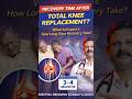 Recovery Time After Total Knee Replacement Surgery | Gaman Hospitals | GAMAN Pain Management Center