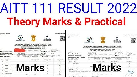 AITT 111 Result Theory Marks || AITT 111 Result Practical Marks
