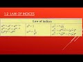 Form 3 - Chapter 1: Indices ( Third Law )