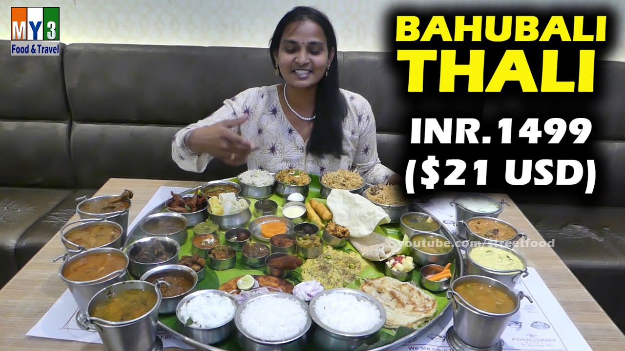 Beggest Bahubali Thali #50 Iteams at one Meal | Big Thali ...