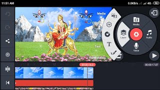 Durga maa ki Navratri video Kaise banaen kinemaster se screenshot 1