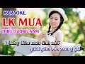 Karaoke Liên Khúc Mưa Thiếu Giọng Nam - Hát Song Ca Với MC Thanh Ngân