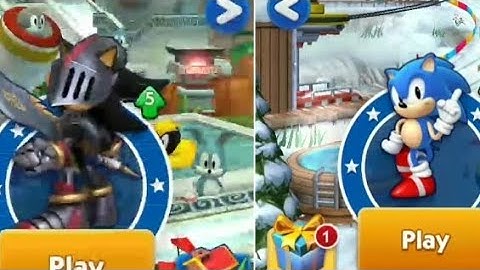 sonic Dash game:Sir Lancelot vs classic Sonic#sonic