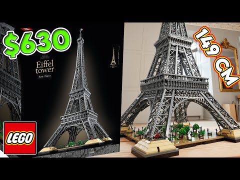 HUGE LEGO Eiffel Tower! Almost 5 Feet Tall! Official Reveal