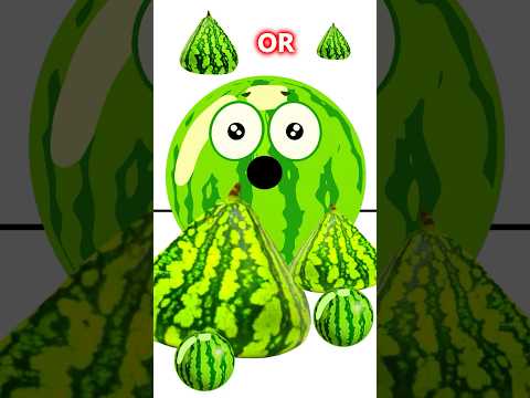 Big OR Small Rarest Fruits Red Ball 4 Animation W LukeDidThat Asmr