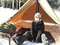 おば女子雪中ソロキャンプ いくらの輝き
