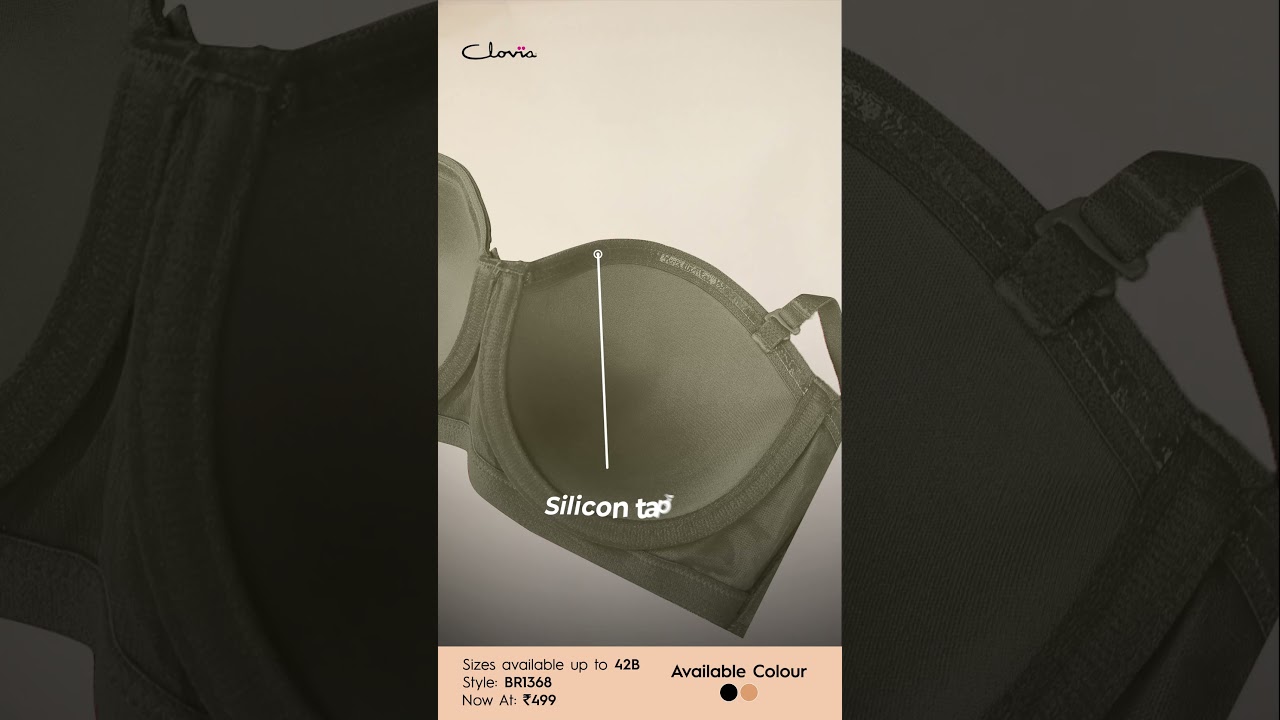 #1 of Series - Get to Know Clovia's 'BR1368' Style; Cotton Strapless Balconette Bra