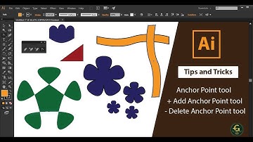 How to use Convert anchor point tool in adobe illustrator | Delete and add anchor points | Tutorials