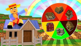 🏠 TIRA DE LA RULETA DE CASAS EN MINECRAFT! 😂