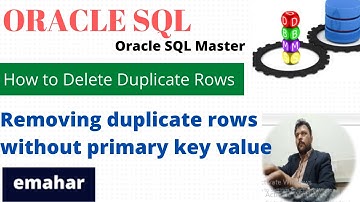How to delete duplicate rows | Oracle SQL