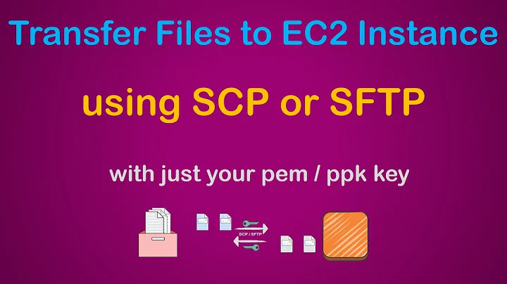Transfer Files to EC2 Instance using SCP or SFTP with your pem or ppk key