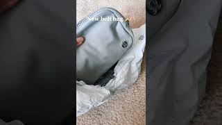 New silver drop lulu belt bag