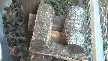 Firewood - split, stack, cover and store