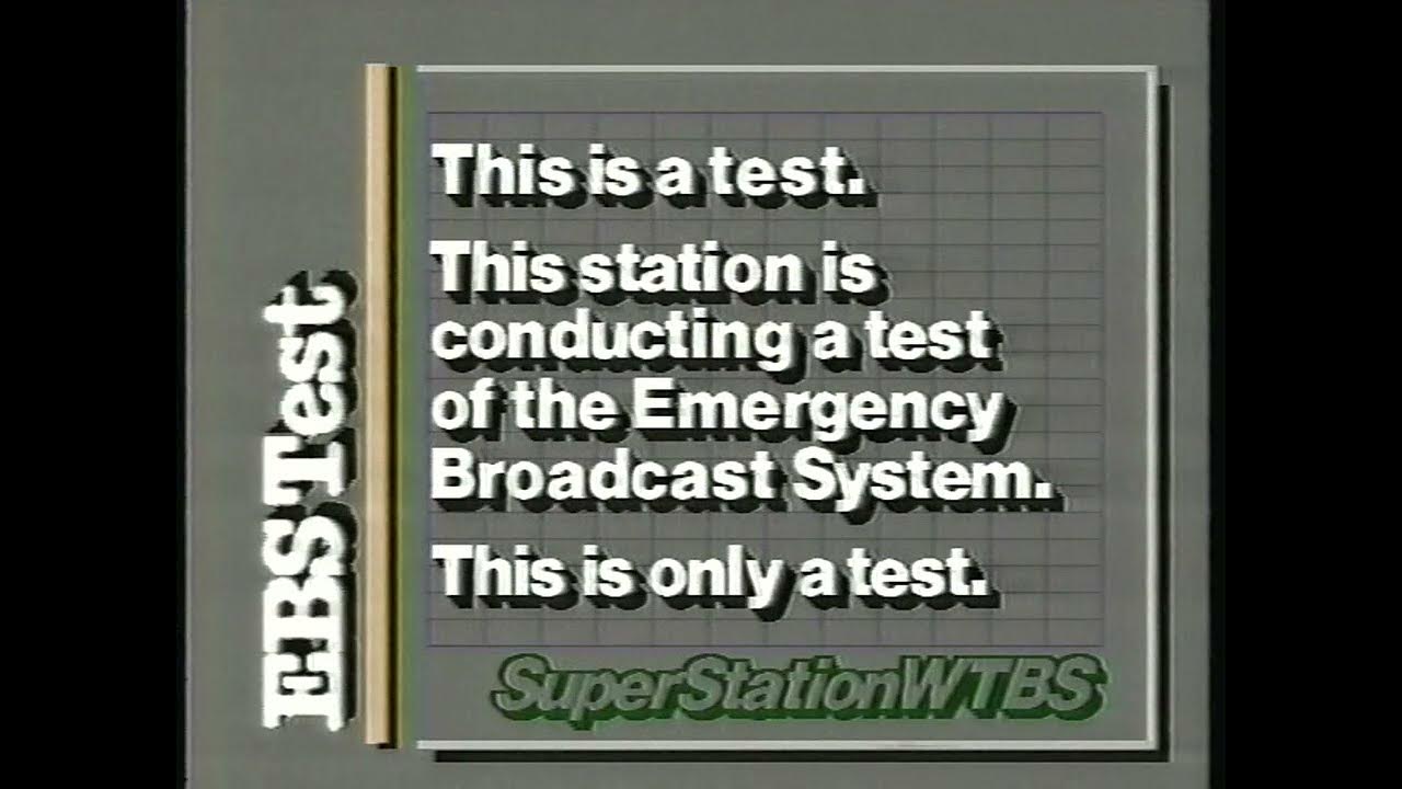 Superstation WTBS Emergency Broadcast System Test [February 11, 1987